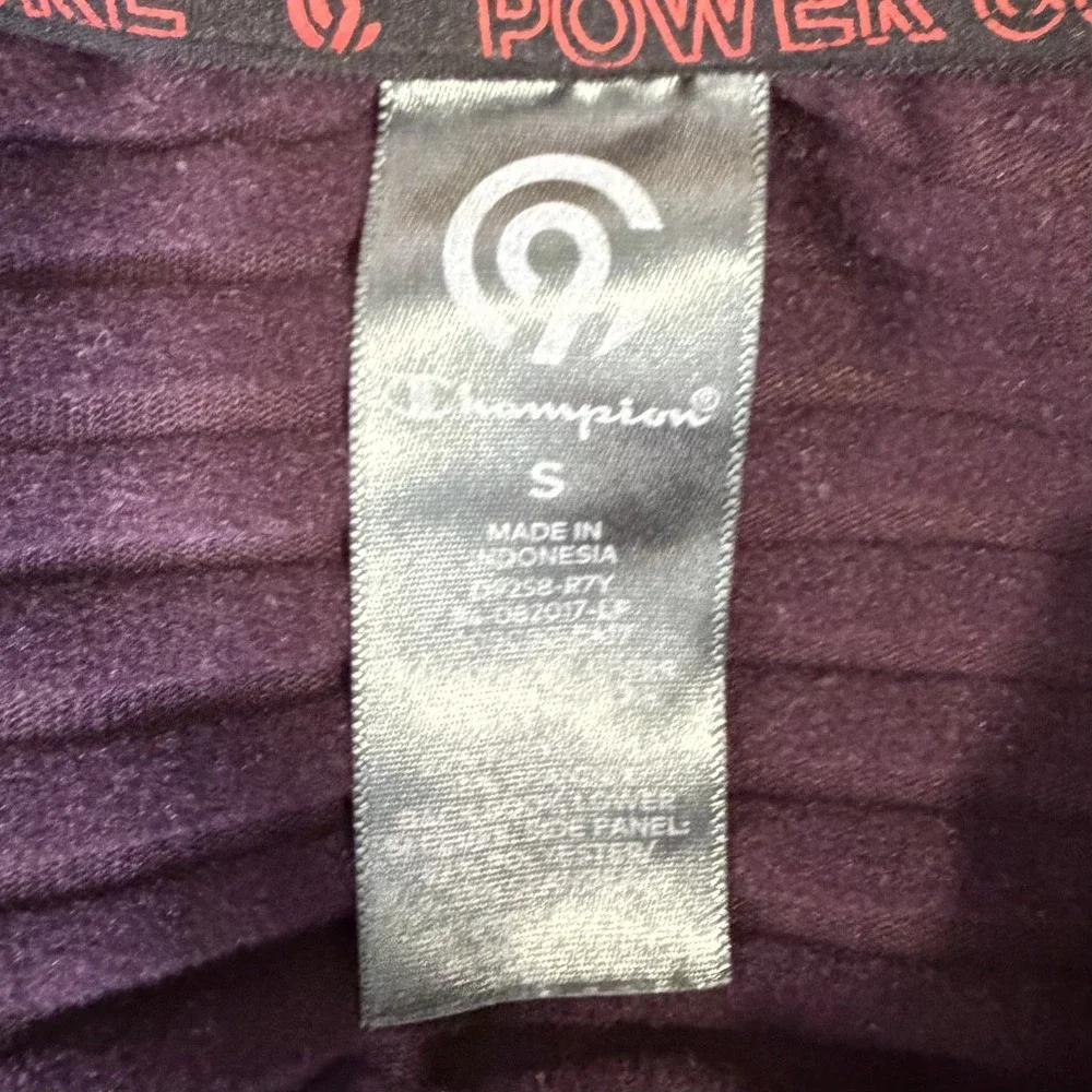 Champion Power Core 1/4 Zip Mens Ribbed Mock Neck Burgundy Size S